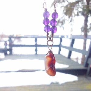 ✨Lake Superior Agate Healing Crystal Necklace: Crystal Craters Agate Talisman✨
